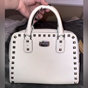 Michael Kors Studded Saffiano Satchel